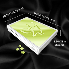 Chartreuse Inferno: 1,000-Piece Jigsaw Puzzle for Challenge-Seeking Puzzlers