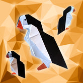 Fold-Your-Own Origami Kit: Iceland Atlantic Puffin (Pack of 16 sheets + instructions)
