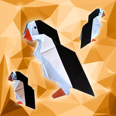 Armchair Iceland Side Quest: Fold-Your-Own Origami Atlantic Puffin (A La Carte)