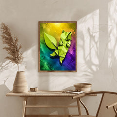 Origami Viridis: DIY Diamond Painting Art Kit 12"x16"