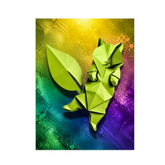 Origami Viridis: DIY Diamond Painting Art Kit 12"x16"