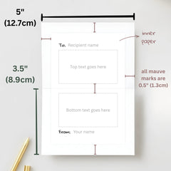 PERSONALIZED Message Greeting Card
