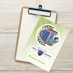 Armchair Iceland PERSONALIZED Achievement Badge Sticker Sheet